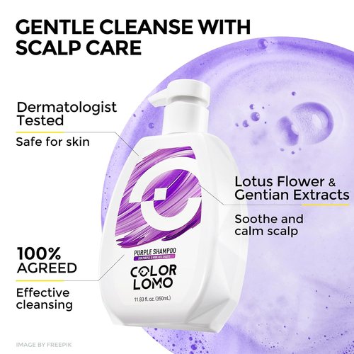 COLORLOMO Ultra Color Safe Shampoo - Prevent Fading & Enhance Shine | Vegan Formula for Purple Hair