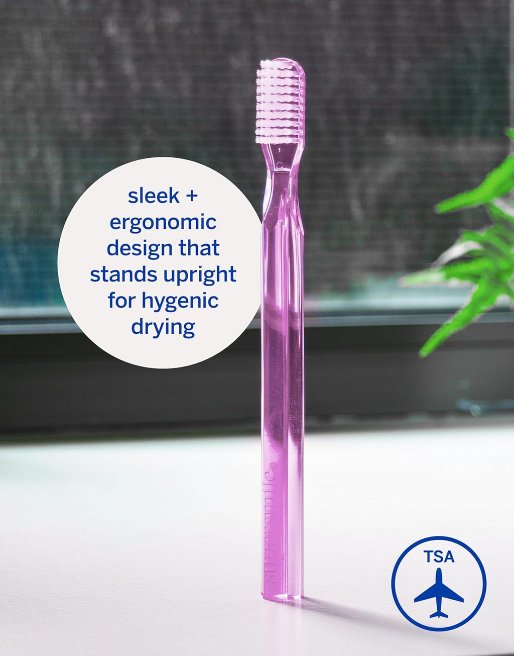 Supersmile New Generation Toothbrush - Patented 45° Soft Nylon Bristles for Effective Whitening | Ergonomic Handle for Adults & Children