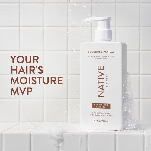 Native Coconut & Vanilla Shampoo & Conditioner - Naturally Derived, Sulfate & Dye Free | 2-Pack for All Hair Types