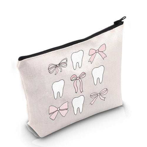 POFULL Teeth Makeup Bag - Dental Hygiene Cosmetic Bag (Teeth Bag)