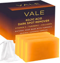 VALE Kojic Acid & Turmeric Soap Bars (3-Pack) – Natural Dark Spot Remover & Original Japanese Complex with Vitamin C, E, Collagen, Retinol, Olive Oil & Shea Butter(Citrus)