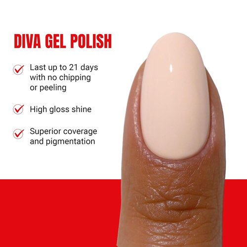 DND Gel Polish Coquette Collection - UV/LED Gel & Air Dry Nail Lacquer Duo | 075 Dune Princess, 0.5 Fl Oz