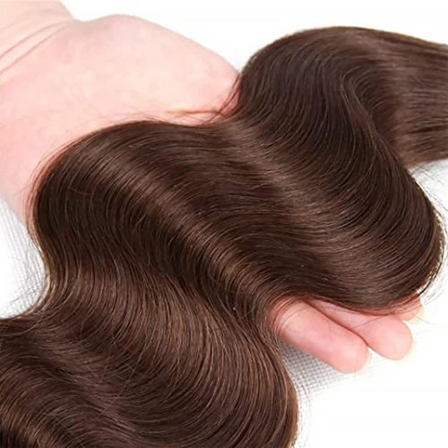 Body Wave Bundles Human Hair Chocolate Brown Human Hair Bundles 28 Inch 1 Bundle Brazilian Virgin Dark Brown Hair Extension 100G/PC For Black Woman #4 Color