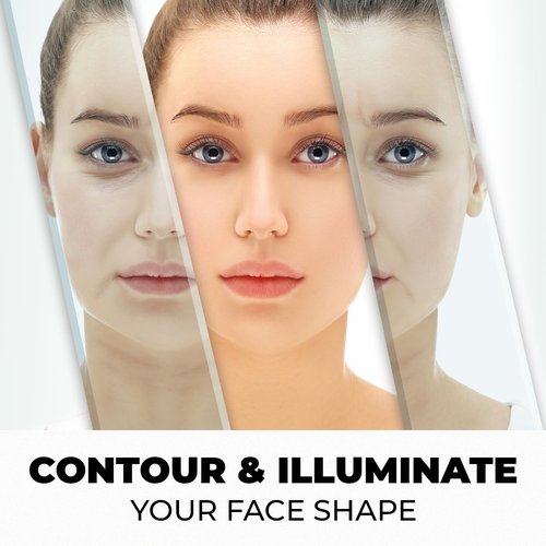 Profusion Cosmetics Contour Palette - 5 Highly Pigmented Shades for Highlighting, Bronzing & Contouring | Travel-Friendly Kit