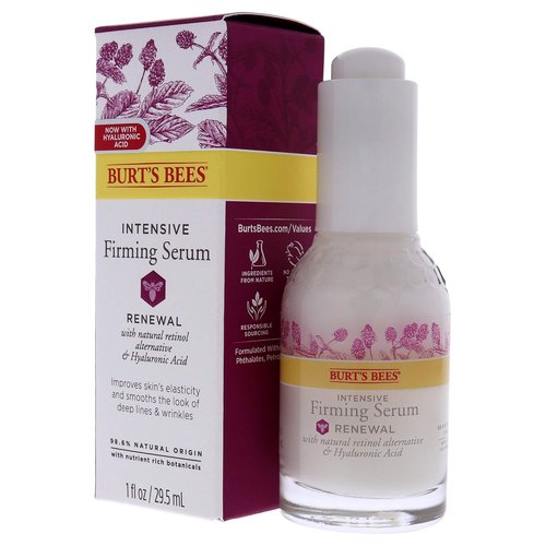 Burt's Bees Renewal Intensive Firming Serum - Natural Bakuchiol Retinol Alternative | 1 Ounce