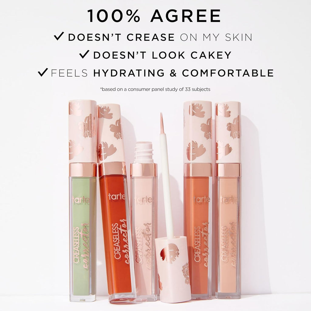 Tarte Creaseless Corrector - Blendable Formula to Neutralize Dark Circles & Blemishes | Hydrating & Vegan