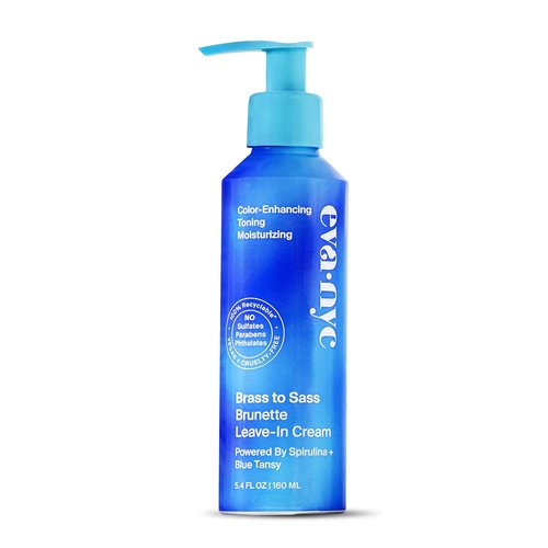 Eva NYC Brass to Sass Brunette Leave-In Cream - Vegan No-Rinse Toner for Color-Treated Hair | 5.4 fl oz