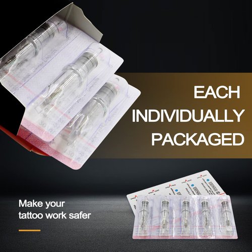 Tattoo Needles Cartridges - Yuelong 40pcs Tattoo Cartridges Needles Mixed Round Liner Shader Magnum 3RL 5RL 7RL 9RL 7RS 9RS 7RM 9RM Assorted Needles with Membrane for Tattoo Artist
