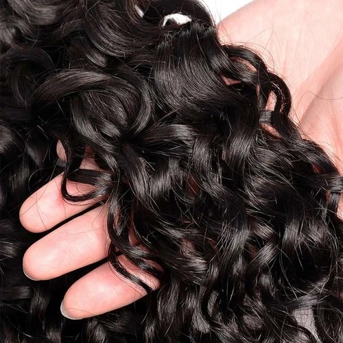 Cklikeb Human Hair Bundles Natural Color Jerry Curly Bundles Human Hair Unprocessed Brazilian Virgin 16 18 20 Inch 3 Bundles Quick Weave Human Hair Extensions 300g (1B Jerry Curly, 16 18 20)