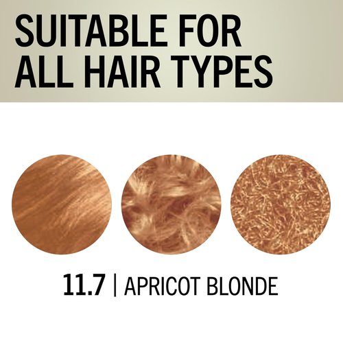 Schwarzkopf Keratin Blonde Hair Dye - 11.7 High Lift Apricot Blonde | Professional Quality Permanent Color with Bond Enforcing System