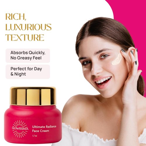 GLOWISSIMA Ultimate Radiance Face Cream - Nourishing Moisturizer for Smooth Skin, Even Tone, Fragrance-Free