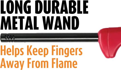 BIC Multi-Purpose Lighters - Long Metal Wand for Grills & Fireplaces | Classic Collection 4-Pack