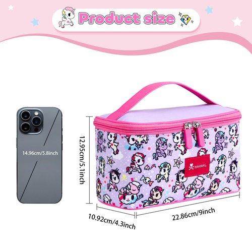 Tokidoki Official Licensed Travel Makeup Bags Toiletry Bags for Women Cosmetic Organizer Bag Large Capacity Travel Makeup Case Organizer