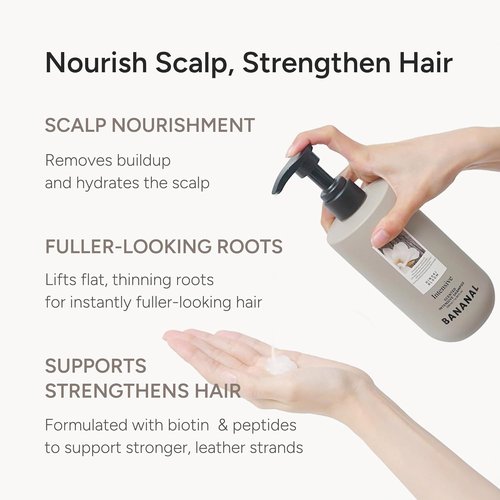 Hinoki Bloom Korean Rice Water Shampoo - Volumizing & Nourishing for Thinning Hair - 500ml / 16.90 fl oz