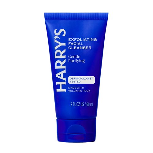 Harry's Exfoliating Face Wash for Men, Gentle Facial Skin Care Products with Volcanic Rock Exfoliant, 7.1 Fl. Oz, Home and Trial and Travel Bundle