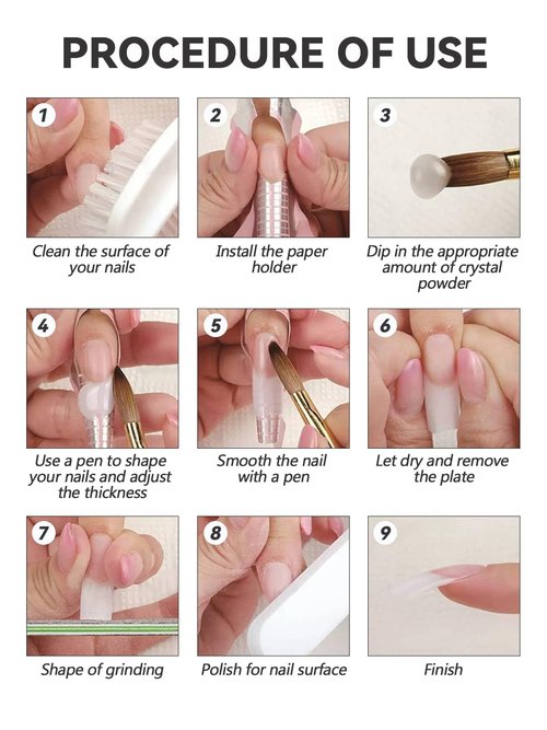 Nude Acrylic Powder, EBANKU 120g/4.23oz Nail Acrylic Powder Large Capacity Professional Acrylic Nail Powder for Nail Extension, Nail Carving, Long-Lasting, No Nail Lamp Needed