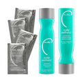 Malibu C Scalp Wellness Collection - Soothing Shampoo & Conditioner Set for Dry Scalp - Vitamin C Infused | Travel Size Packets Included (33.8 oz)