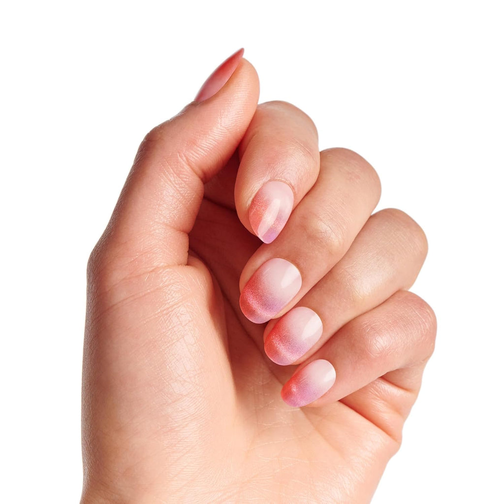WICKED X KISS Press On Nails - Pink Perfection | Short Oval, Waterproof & Chip Proof, 28 Nails Set