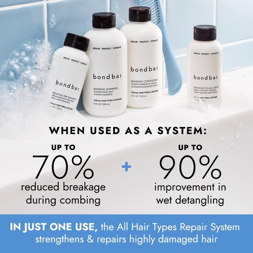 Bondbar Conditioner - Repair, Protect & Strengthen Damaged Hair | Vegan & Cruelty-Free, 8 Fl. Oz.