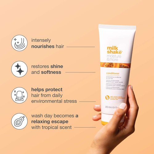 Milk_Shake Moisture & More Conditioner - Creamy Formula for Hydrated, Soft, Manageable Hair | 300ml