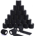 Jconly Tattoo Grip Tape Cover - 24PCS Self Adhesive Bandage Wrap, 2" X 5 Yards Black Athletic Tape,Ankle Tape, Cohesive Bandage Wrap…