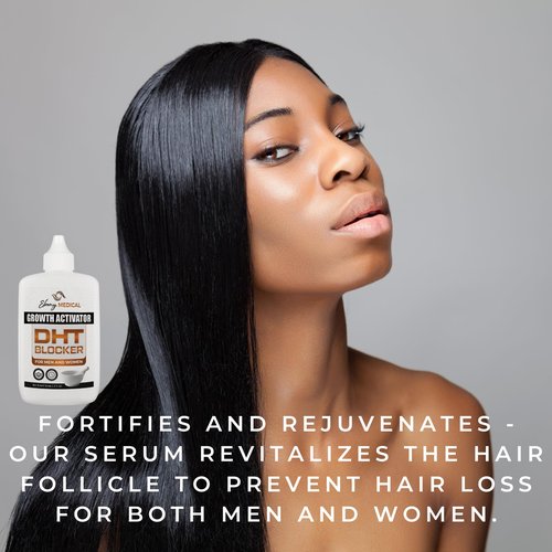 Ebony Medical Hair Support Serum – DHT-Blocking Procapil Formula – Strengthens Thinning Hair & Scalp Health – Liposomal Scalp Serum for Fuller, Thicker Hair – 2 fl oz