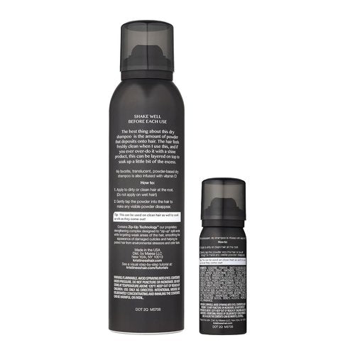 Kristin Ess Dry Shampoo Spray - 2-in-1 Home & Travel Size for Oily Hair | Absorbs Oil, Adds Volume, Fresh Pear Fragrance