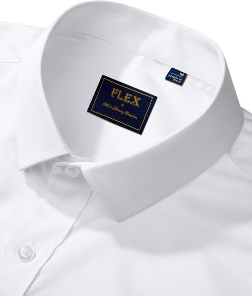 J.VER Men's Dress Shirt - Solid Long Sleeve, Stretch, Wrinkle-Free | Perfect for Business Casual Wear