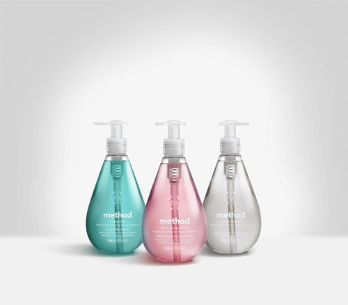 Method Gel Hand Soap - Sweet Water Scent | 12 Fl Oz (Pack of 3) - Gentle & Refreshing Clean