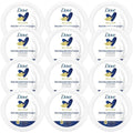 Dove Body Love Rich Nourishment Cream - Fast-Absorbing 72-Hour Moisturizer for Dry Skin | Travel Size 2.53 OZ (Pack of 12)