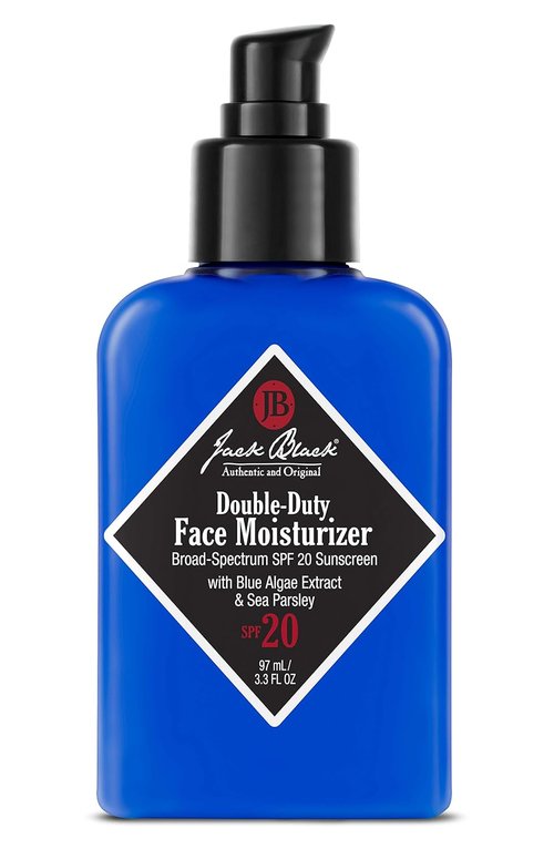 Jack Black Double Duty Face Moisturizer - SPF 20 Hydrating Cream for Men | Lightweight Facial Lotion