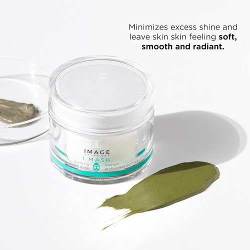 IMAGE Skincare I MASK Purifying Probiotic Mask - Clay & Charcoal Facial Treatment, 2 oz