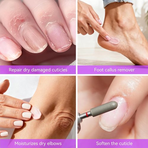 Gelike Cuticle Cream - Organic Moisturizer for Dry, Damaged Cuticles | Professional Nail Repair Balm - Peach Scent