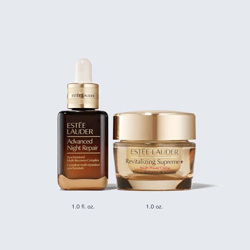 Estée Lauder Youth Keepers Unwrapped - Lift, Firm & Glow 2-Piece Skincare Gift Set | Advanced Night Repair Serum & Revitalizing Supreme+ Moisturizer