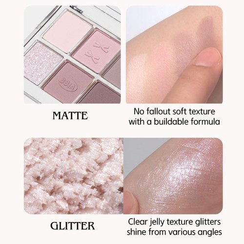 BBIA Essential Eye Palette - Buildable & Blendable Eyeshadow Palette Matte Finish & Gorgeous Shimmer Glitter Pearls Warm Cool Natural Shade Soft Shadow Colors Vegan Korean Makeup (01 YOUR MAUVE)