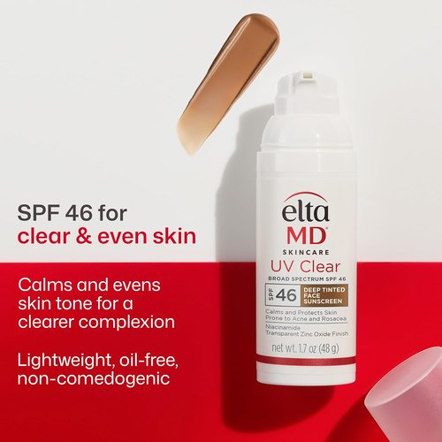 EltaMD UV Clear Face Sunscreen - Oil-Free Formula for Sensitive Skin with Zinc Oxide | Dermatologist Recommended