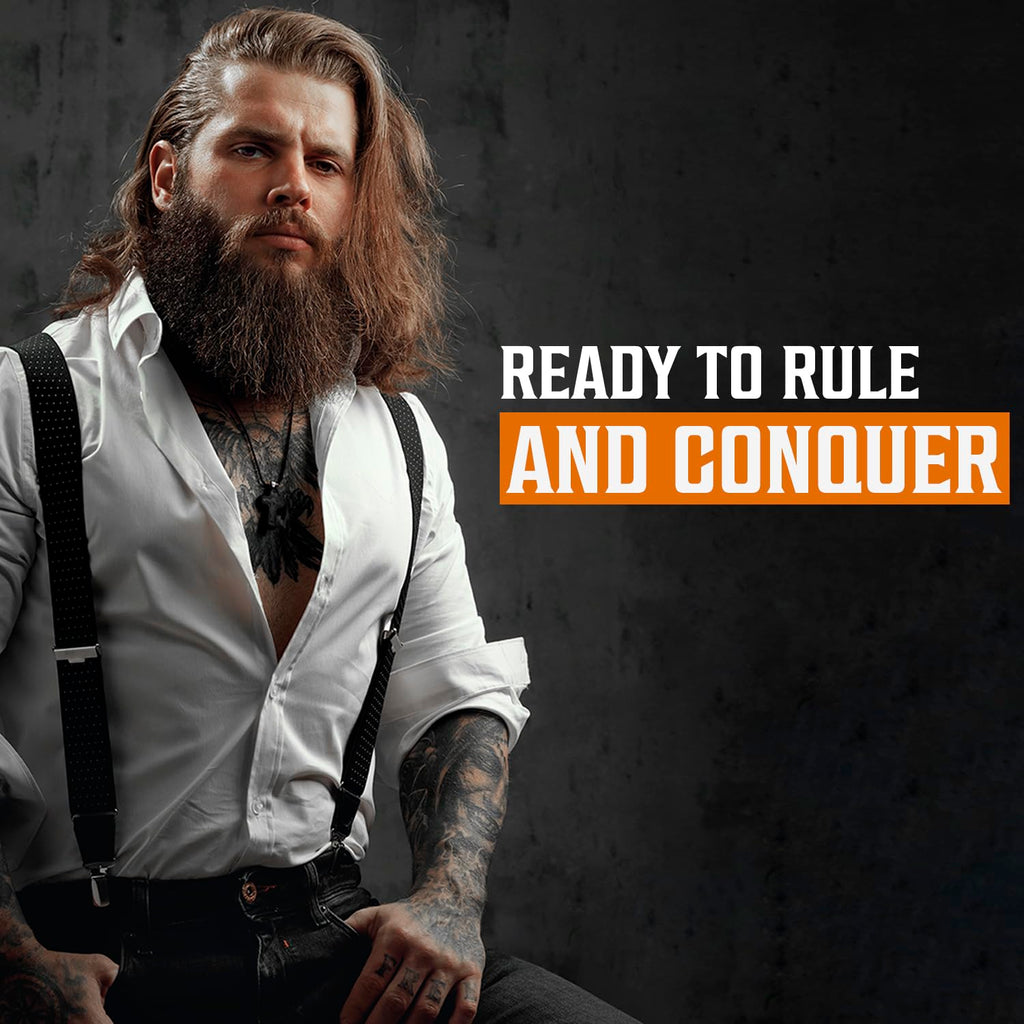 Viking Revolution Beard Wash and Beard Conditioner for Men with Argan Oil and Jojoba Oil- Beard Softener and Strengthener Beard Care Beard Shampoo and Conditioner with Ginseng Root(5oz,Coffee Whiskey)