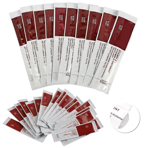 Anghie 50 Pack Tattoo Aftercare Scar Repair Gel Cream, Vitamin A & D Enriched Gel, Scar Reduction & Moisturizing Promote Skin Healing, Professional Use for Tattoo Recovery Skin Healing