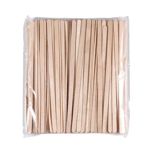 300/600/1200 Pieces Disposable Wood Stick Beauty Spatulas Log Hair Removal Wax Coating and Eyebrow Trimming Wooden Stick (1200pcs)