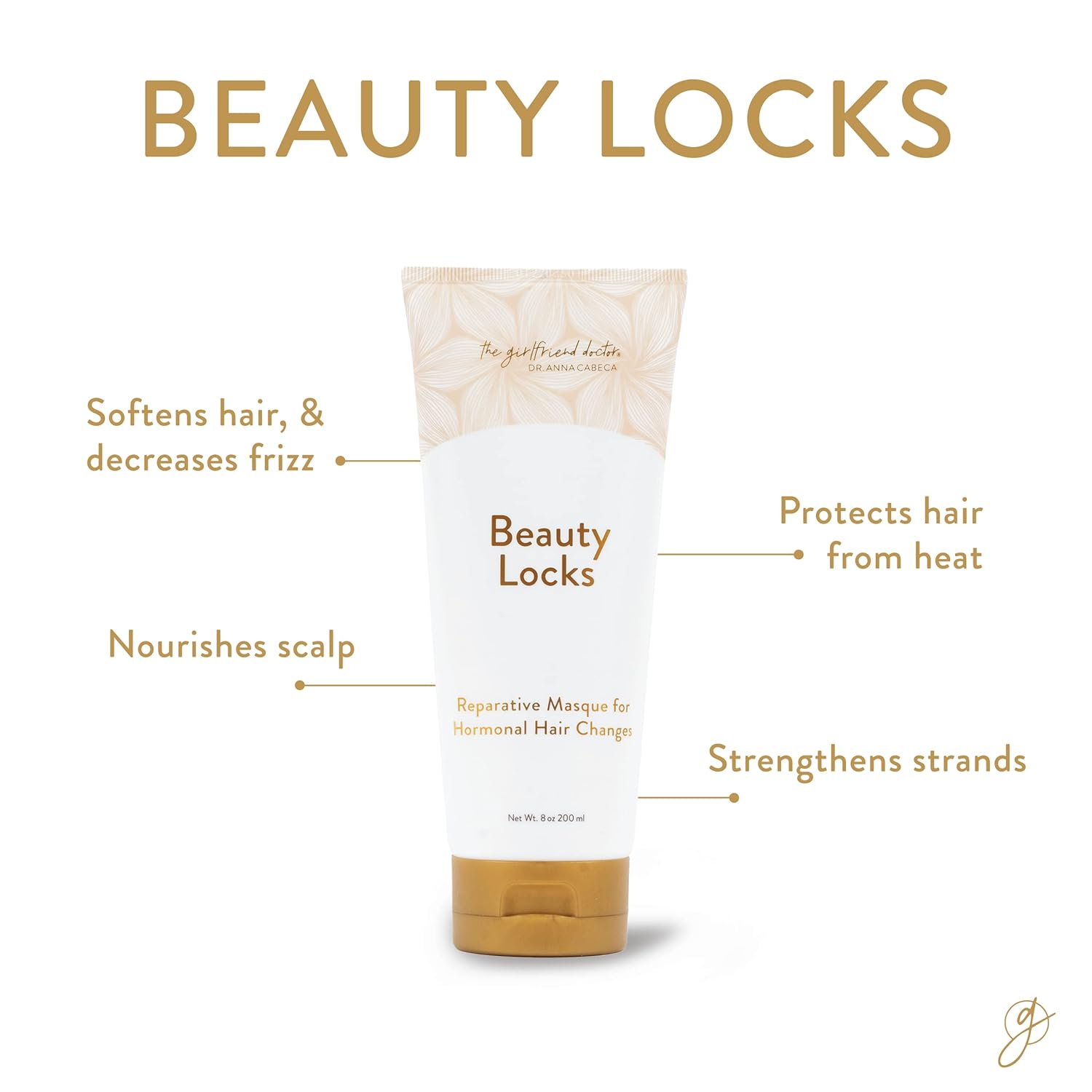 VIDAPURA Beauty Locks Hair Masque - Deep Nourishing Treatment for Midlife Hair, Strengthens & Hydrates, 4 oz