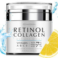 Retinol Anti Aging Face Moisturizer: Wrinkle Cream for Women & Men, Collagen & 7% Hyaluronic Acid - Facial Tightening & Neck Firming Cream - Day & Night Skin Care, 1.7 fl oz