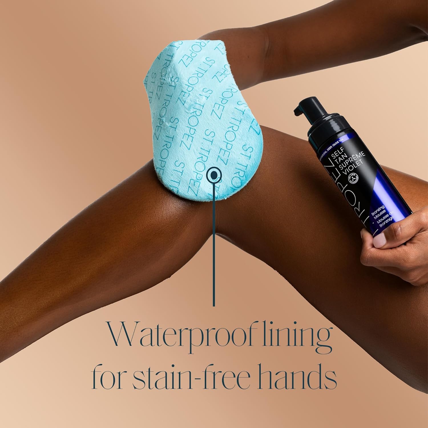 St.Tropez Self Tan Applicator Mitt - Double-Sided, Waterproof Velvet Design | 1 Count