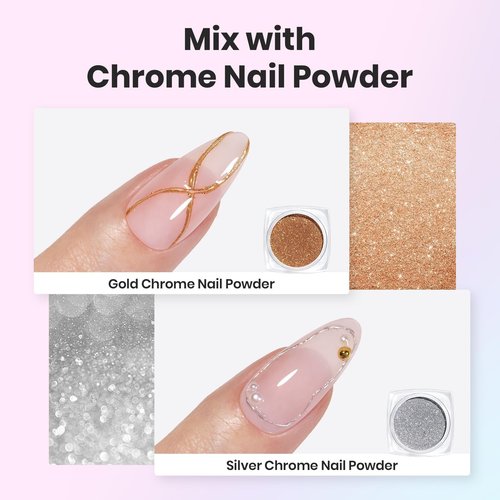 Beetles 3D Gel Nail Art Kit-Crystal Orb 3D Nail Art Clear 1 oz 5 in 1 Non-Sticky Hand Sculpting Building for Beginner DIY Salon at Home,Clear Solid Builder Nail Gel, UV & LED Lamp Cured Needed