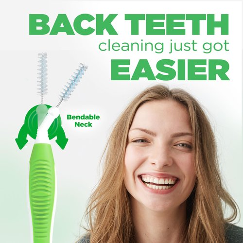 GUM Proxabrush Go-Betweens - Tight - Interdental Brushes - Soft Bristled Dental Picks for Plaque Removal Health - Safe for Braces & Dental Devices, 10ct (Pack of 6)