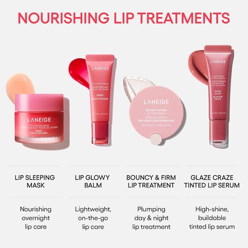 LANEIGE Glaze Craze Tinted Lip Serum - Hydrating Formula for Glossy, Nourished Lips with Plumping Polypeptides