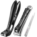 Vepkuso Toenail Clippers&Nail Clippers for Seniors Thick Nails - Professional Nail Clippers Set for Men/Women, Manicure Kit with Angled Head, Stainless Steel Toe Nail Cutter, Gift Idea