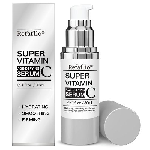 Super Vitamin C Serum for Women over 70, Wrinkle Cream for Face, Anti Aging Cream, Hydrates, Softens, Lifts and Firms Super Vitamin C Serum (30ml, Orange)