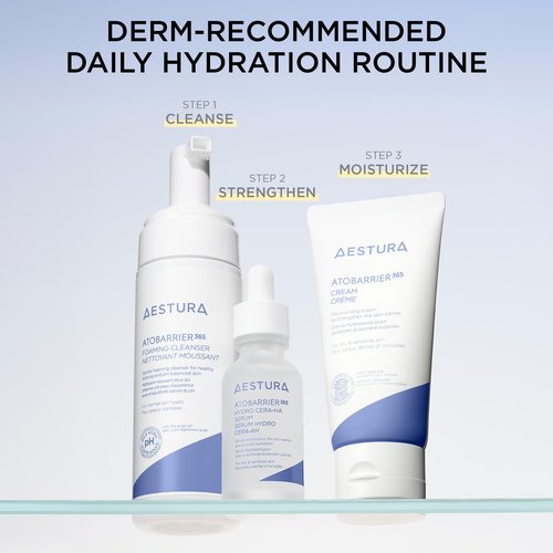 AESTURA ATOBARRIER365 Gentle pH-Balanced Foaming Cleanser with Ceramides | Korean Face Wash for Skin Moisture Barrier Repair, Hydrating Formula, Suitable for Dry Skin, 150ML / 5.07 oz.