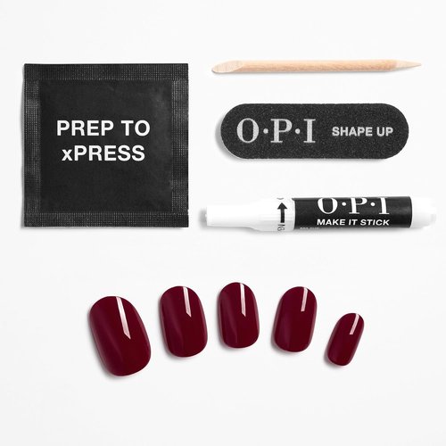 OPI xPRESS/ON Press-On Nails - Professional Nail Art Kit in Short Round, Long Almond & Coffin Shapes
