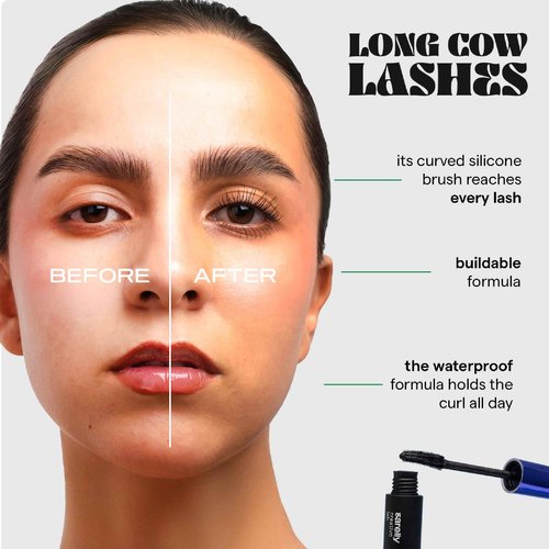 SARELLY Lash Kit | Cow Lashes Mascara + Lavadero Eye Makeup Remover | Waterproof Volume & Gentle Removal | Vegan & Cruelty-Free